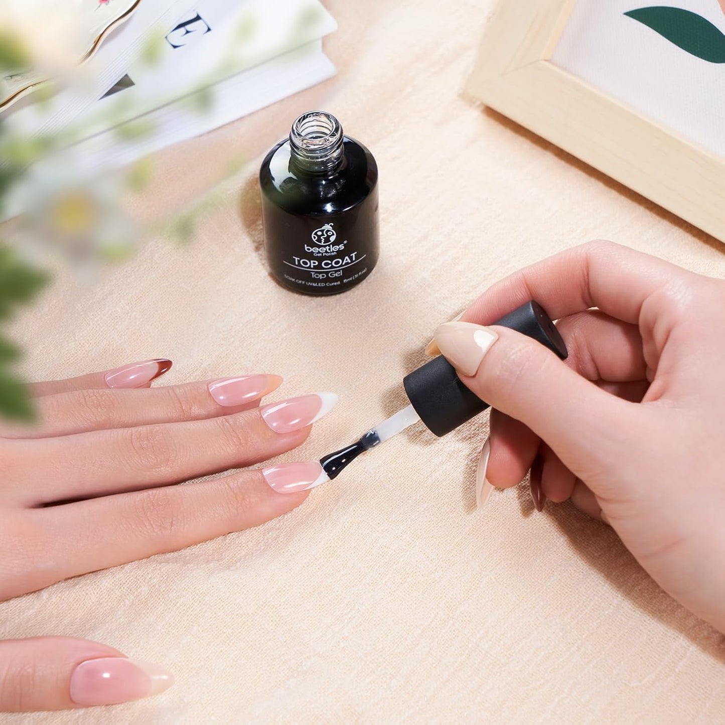 Beetles Gel Top Coat Quick Drying – Easy Peel Beginner Manicure Set for Tween and Teen Girls Gift