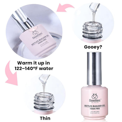 Beetles HEMA-Free Builder Gel – Gentle At-Home Nail Care Ritual for Sensitive Nails