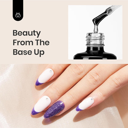 Beetles HEMA-Free No Wipe Base Coat 15ml – Allergy-Safe Gel Manicure for Sensitive Skin and Contact Dermatitis