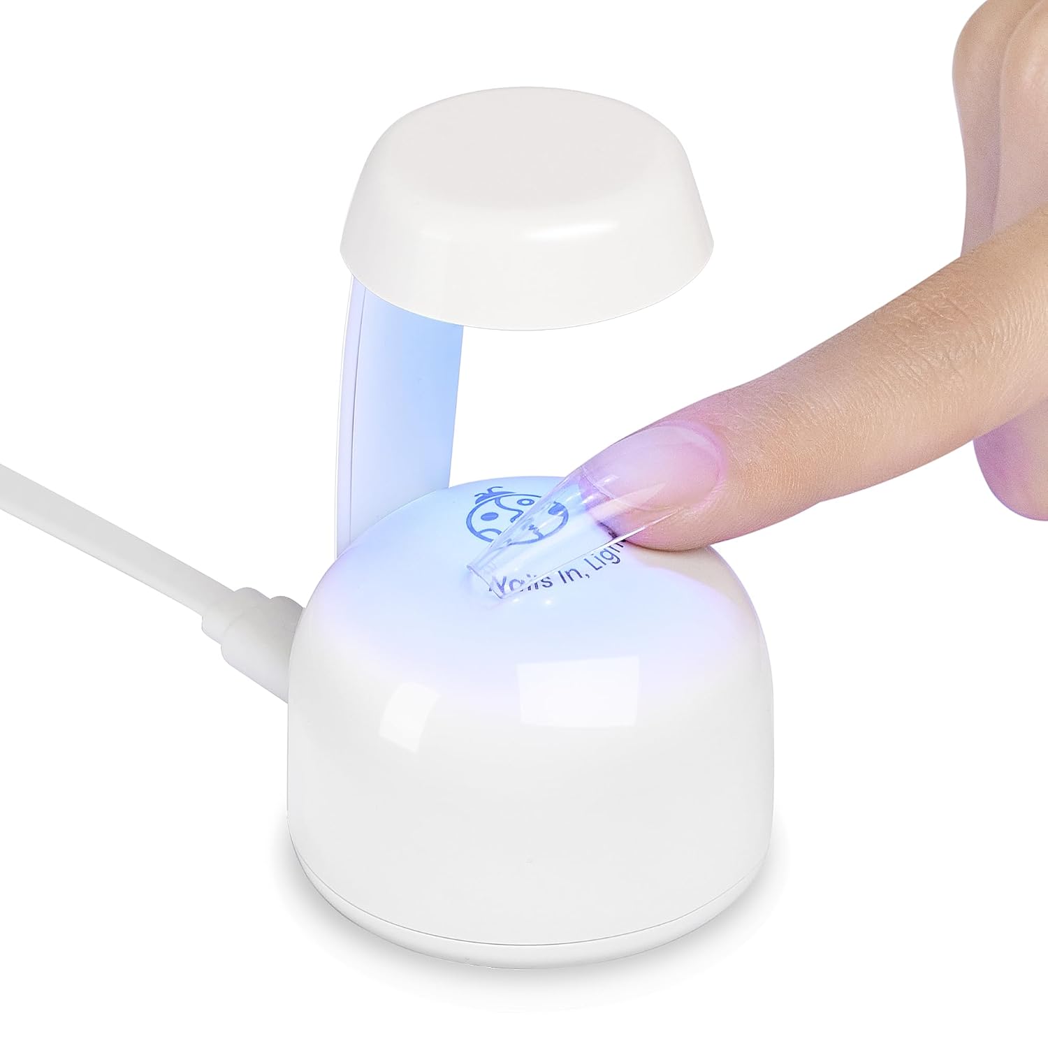 Beetles Mini UV LED Nail Lamp – Portable Gel Curing Light for Patio Manicure Sessions and Open-Air Touch-Ups
