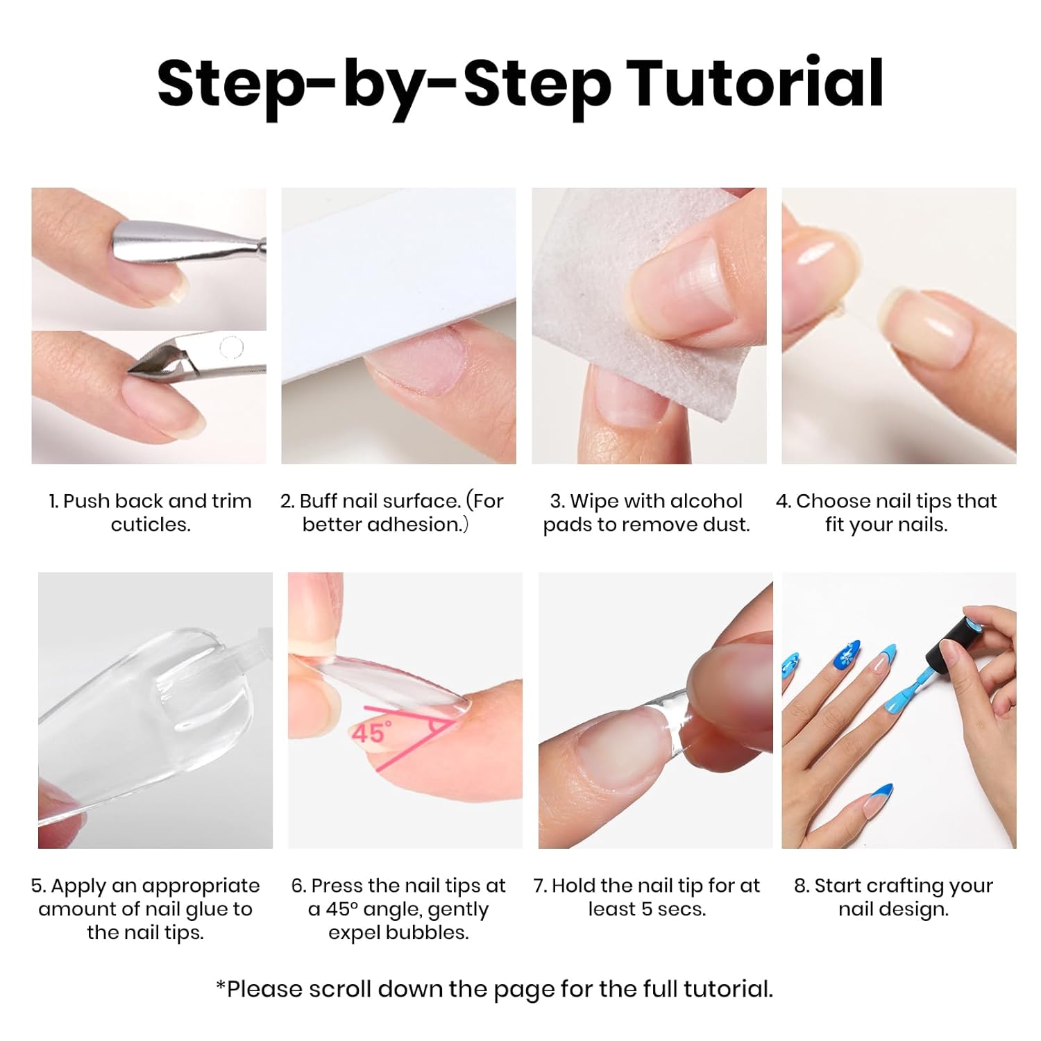 Beetles Press On Nail Glue Quick-Drying Kit – Thoughtful Birthday Gift for Her, Salon-Quality DIY Home Manicure