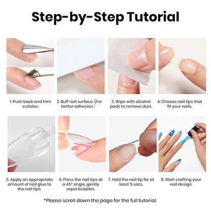 Beetles Press On Nail Glue Quick-Drying Kit – Thoughtful Birthday Gift for Her, Salon-Quality DIY Home Manicure