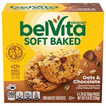 belVita Soft Baked Breakfast Bars Variety Pack – Clean-Label Morning Fuel for Health-Conscious Routines