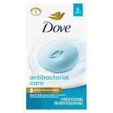 Dove Antibacterial Beauty Bar – Gentle Cleansing Bar for Dry Skin Self-Care Rituals, ¼ Moisturizing Cream