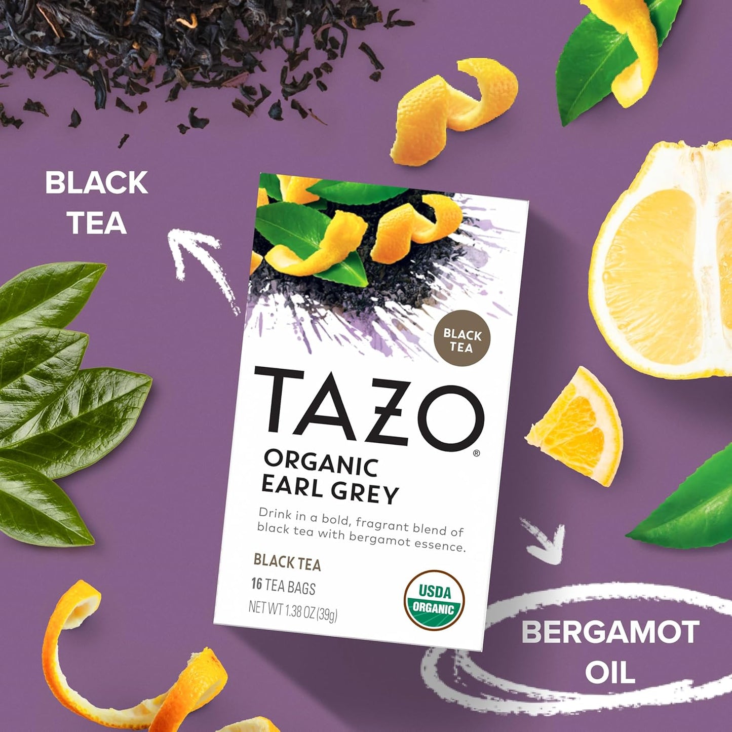 bergamot-scented earl grey flavor profile layered on bold black tea