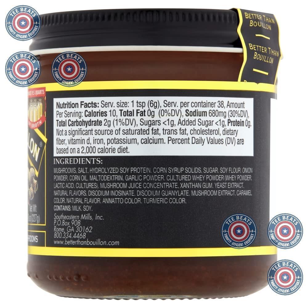 Better Than Bouillon Premium Mushroom Base – Single-Jar Pantry Essential for Uncluttered Kitchens