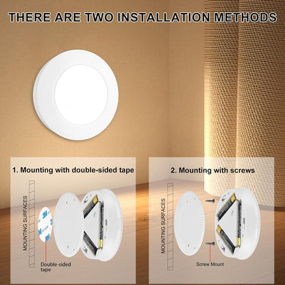 BIGMONAT LED Puck Light – Cozy 60-Lumen Accent Light for Reading Nooks and Side Tables, Battery Powered Touch Design