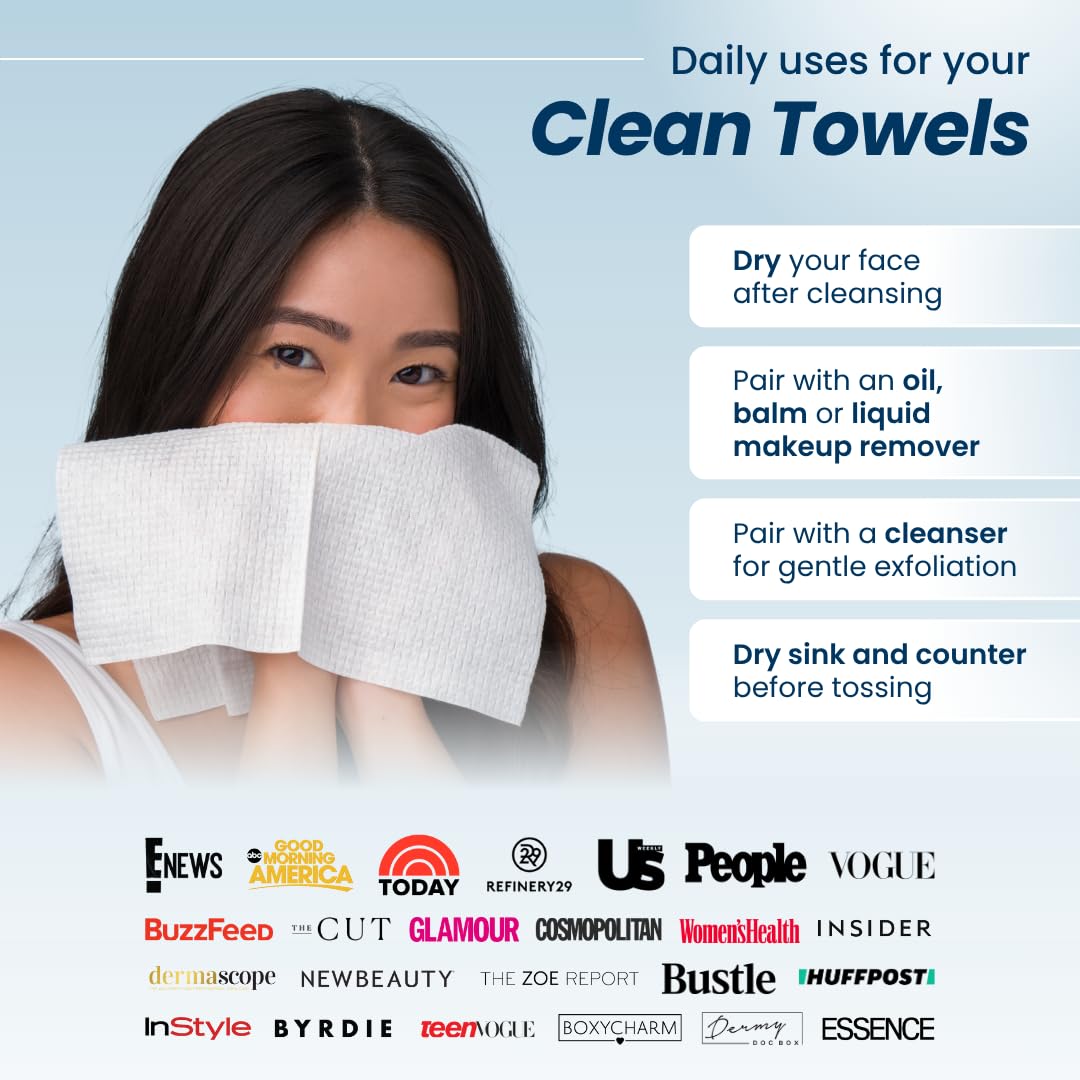 biodegradable, compact format smaller than the clean towels xl line