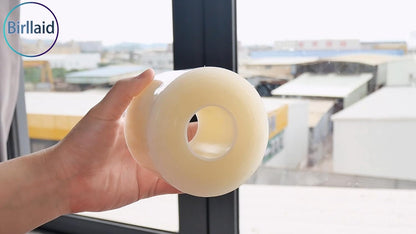 Birllaid Transparent Window Air Conditioner Sealing Strip – DIY Energy Saving Solution for Kitchen, Garage and Utility Room, 55 FT Roll