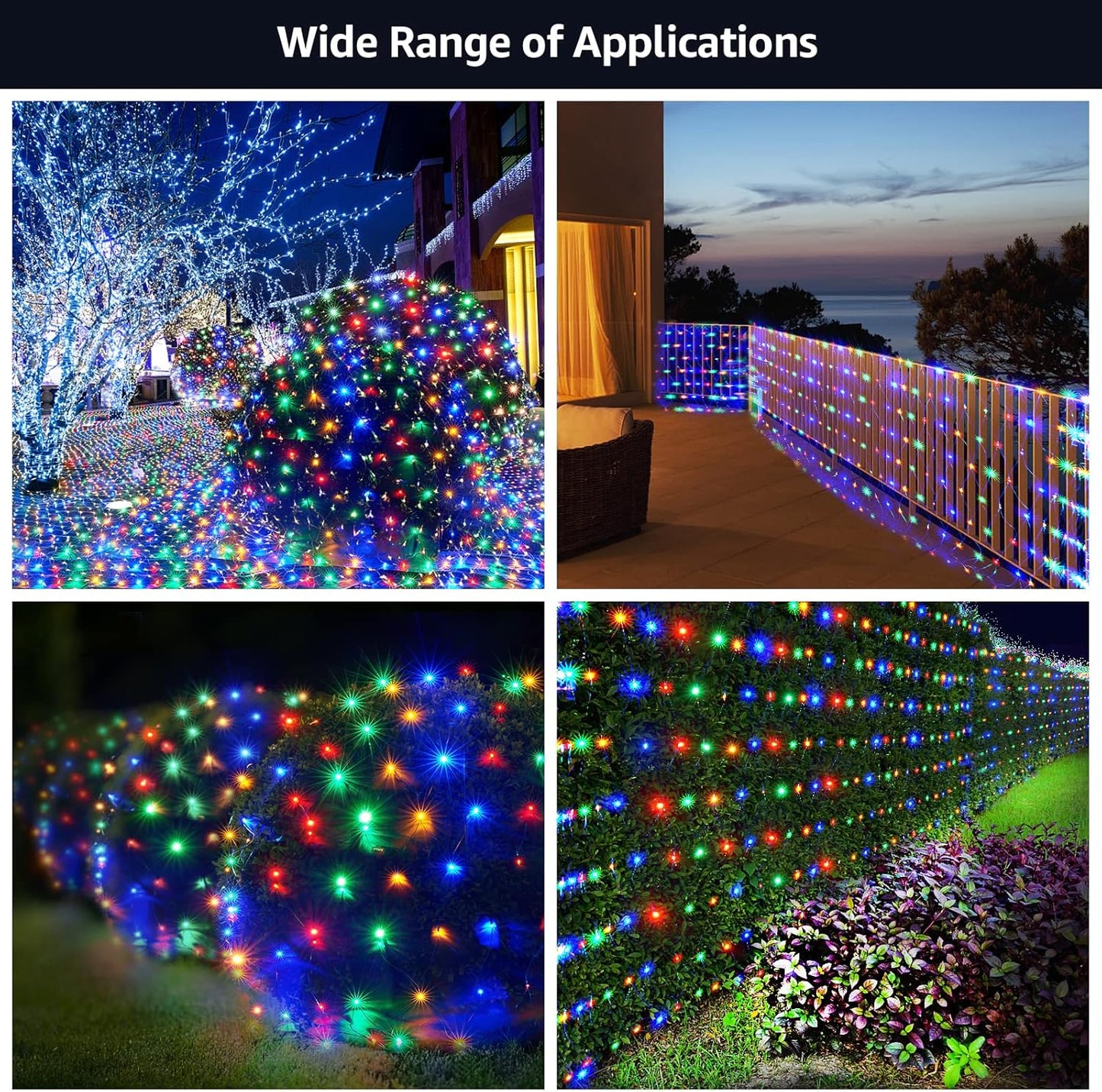 BlcTec Christmas Net Lights 200 LED – Thoughtful Holiday Gift for Parents and Homeowners Who Love Easy Yard Decorating