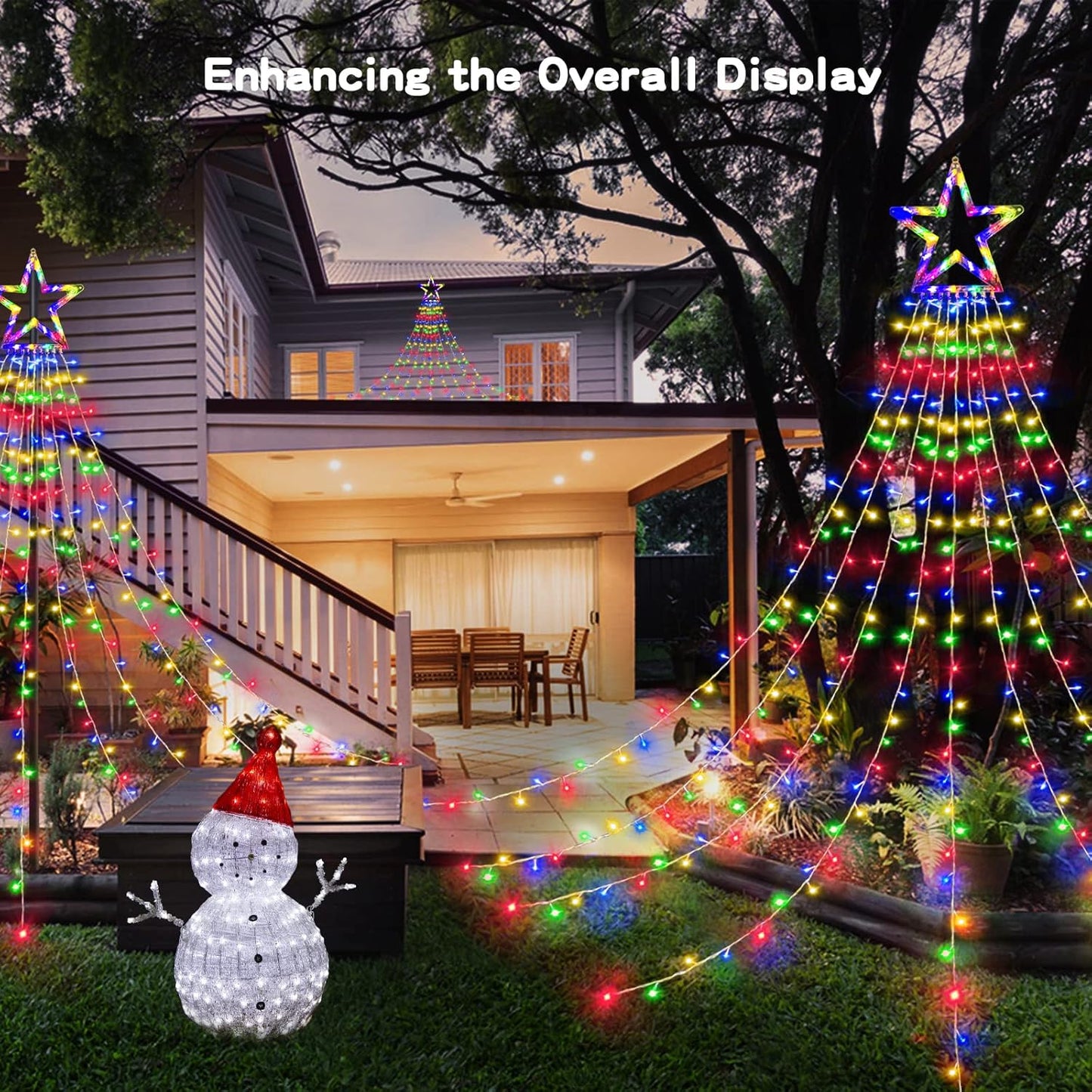 BlcTec Waterfall Christmas Lights – Thoughtful Holiday Gift for Neighbors, Friends, and New Homeowners