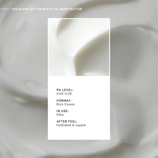 blend of shea butter, glycerin, squalane, and linoleic-rich botanical oils for hydration