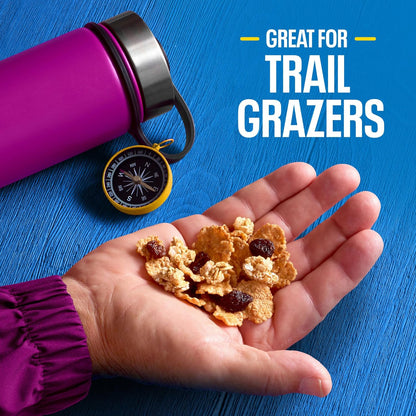 blend of toasted bran flakes, oat clusters, and sweet raisins