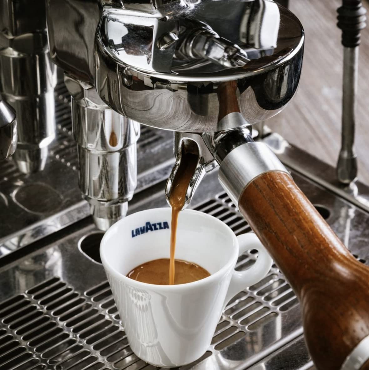 blended and roasted in italy by lavazza