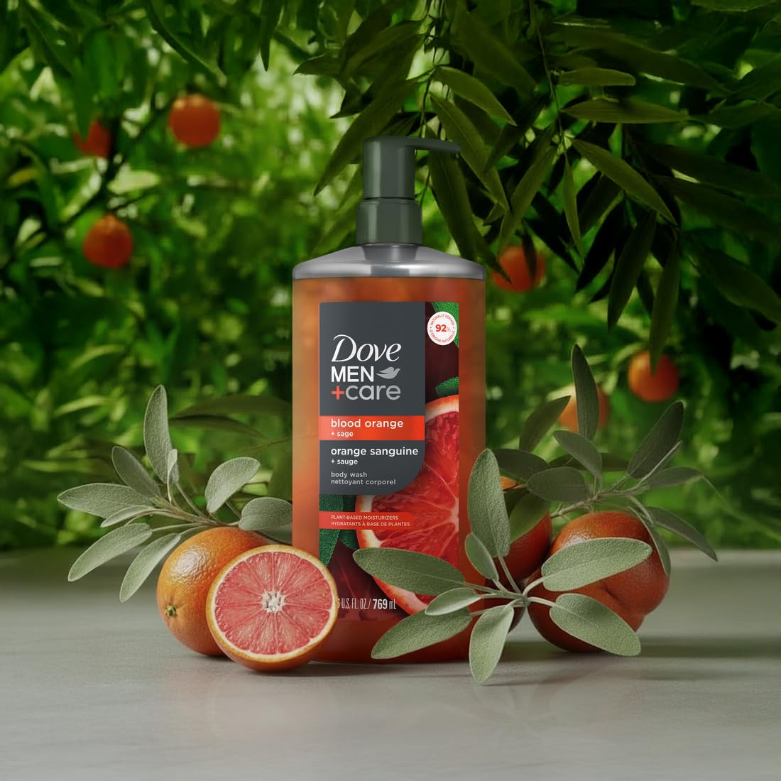 blood orange + sage natural essential oil scent profile