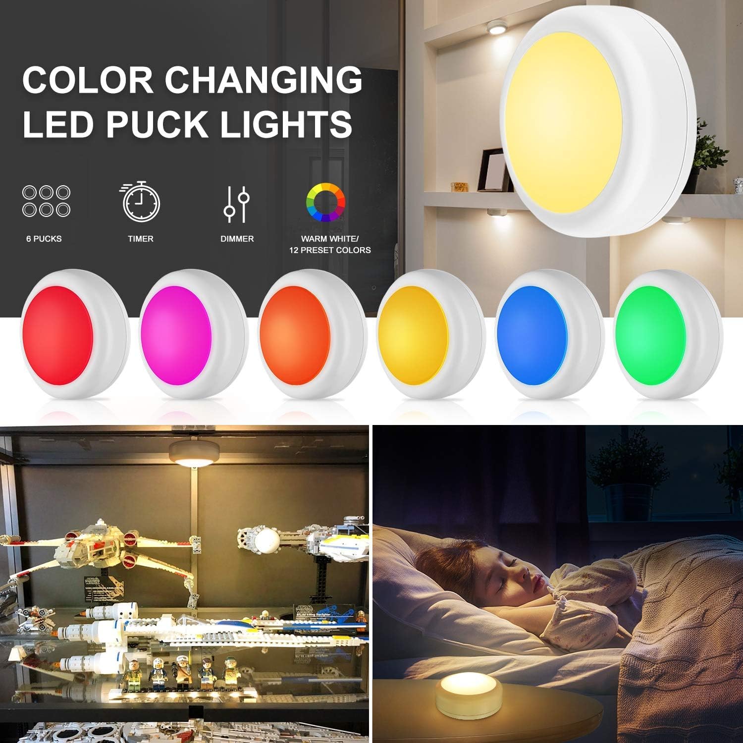 BLS LED Puck Lights — Thoughtful Housewarming Gift for New Homeowners