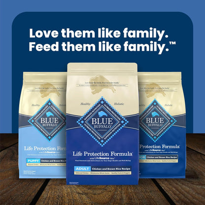 Blue Buffalo Life Protection Formula Adult Dog Food – Chicken & Brown Rice, Wellness-First Daily Nutrition for Lean Muscle and Immune Health, 5 lb