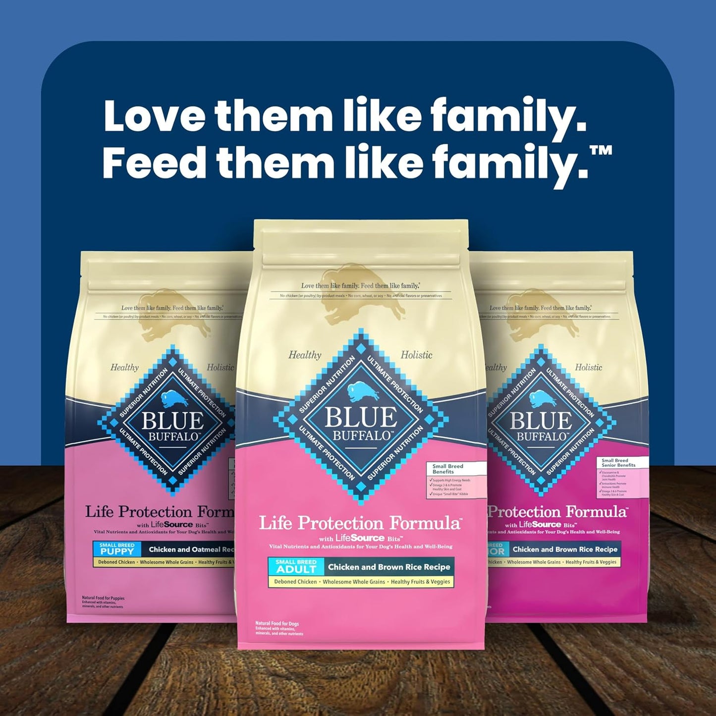 Blue Buffalo Life Protection Formula – Small Breed Adult Chicken & Brown Rice Recipe for Daily Wellness and Coat Vitality