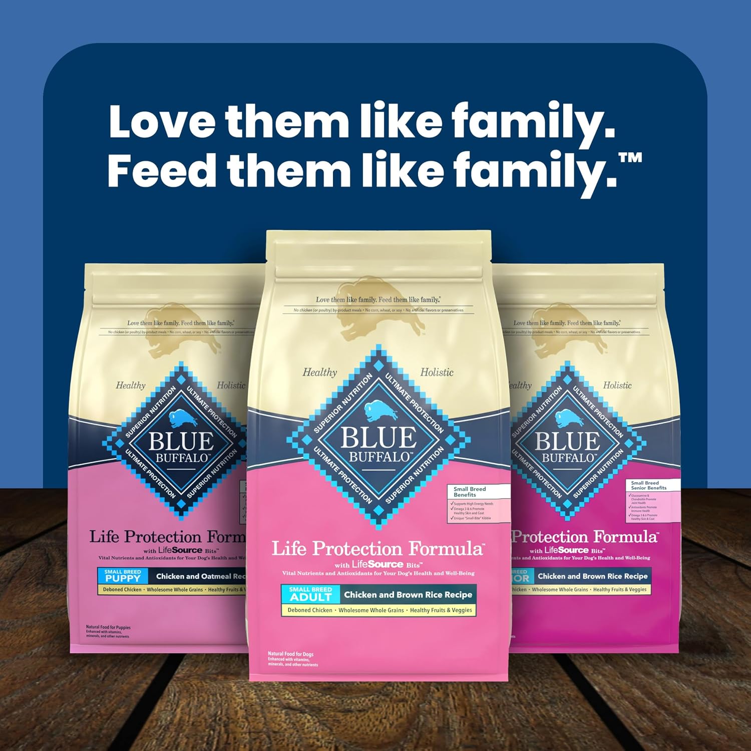 Blue Buffalo Life Protection Formula – Small Breed Adult Chicken & Brown Rice Recipe for Daily Wellness and Coat Vitality