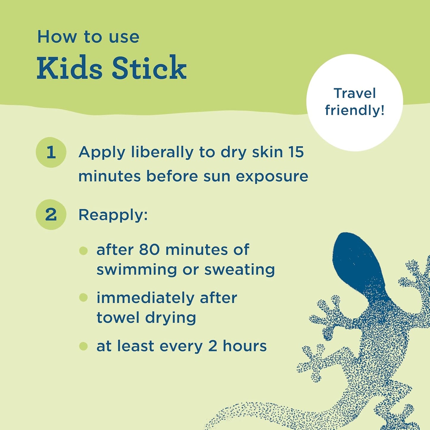 Blue Lizard Kids Mineral SPF 50 Stick – Gentle Daily Skin Care Ritual for Children with Eczema and Allergies