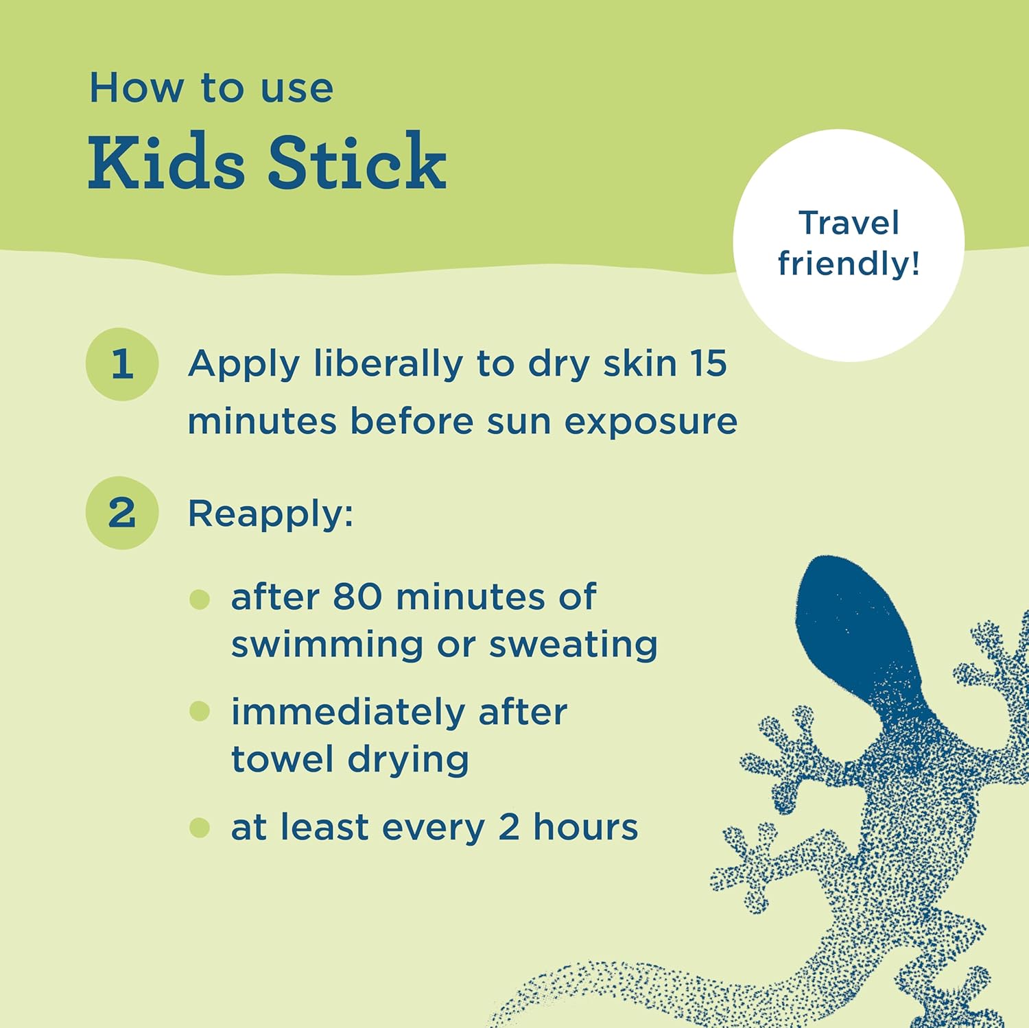 Blue Lizard Kids Mineral SPF 50 Stick – Gentle Daily Skin Care Ritual for Children with Eczema and Allergies