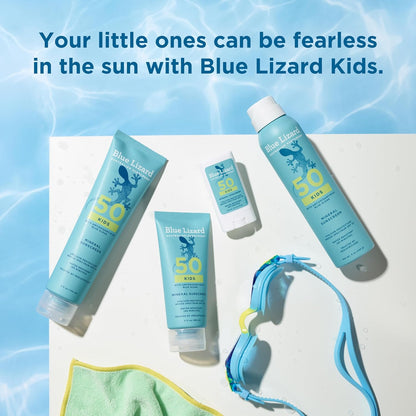 Blue Lizard Kids Mineral SPF 50 Stick – Gentle Daily Skin Care Ritual for Children with Eczema and Allergies