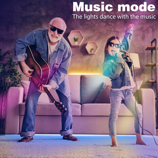 bluetooth app control plus 60-key ir remote with multi-roll pairing
