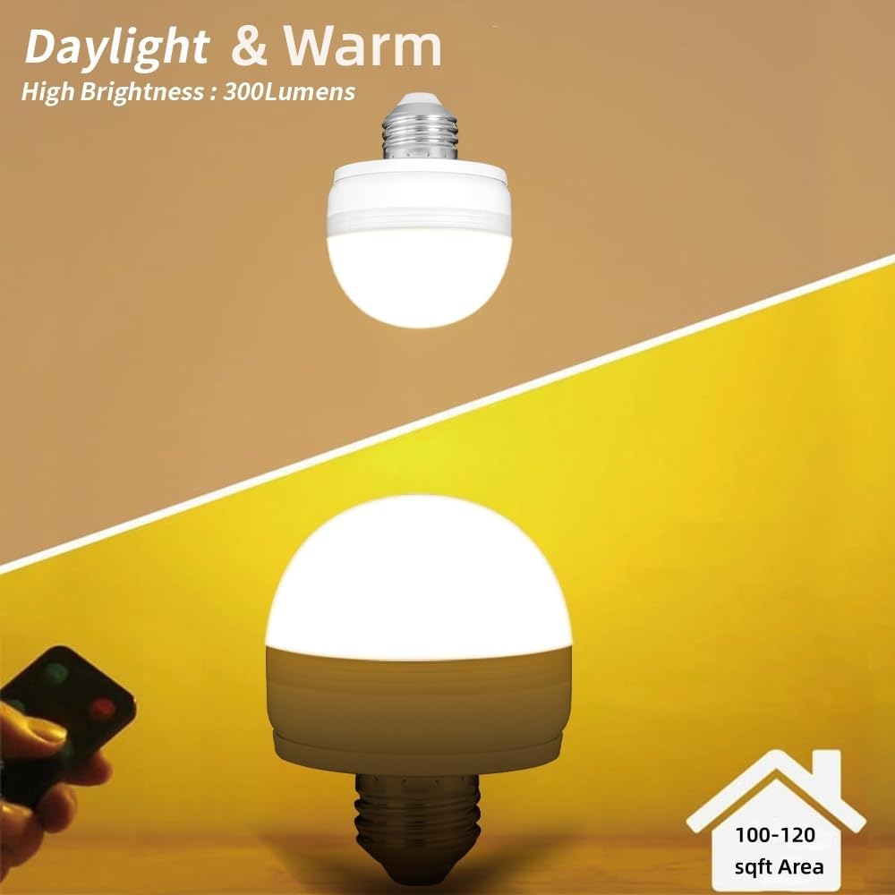BLUEYE Rechargeable LED Bulb for Patio String Lights, IP44 Waterproof Cordless Lamp for Evening Gatherings
