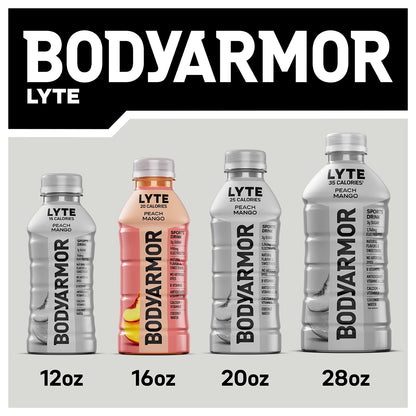 BODYARMOR LYTE Sports Drink – Daily Low-Calorie Hydration for Mindful Wellness Routines, Blueberry Pomegranate Coconut Water Beverage, 16 Fl Oz (Pack of 12)