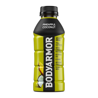 BODYARMOR Pineapple Coconut Sports Drink – Desk-Side Hydration for Long Workdays and Focused Afternoons, 12-Pack