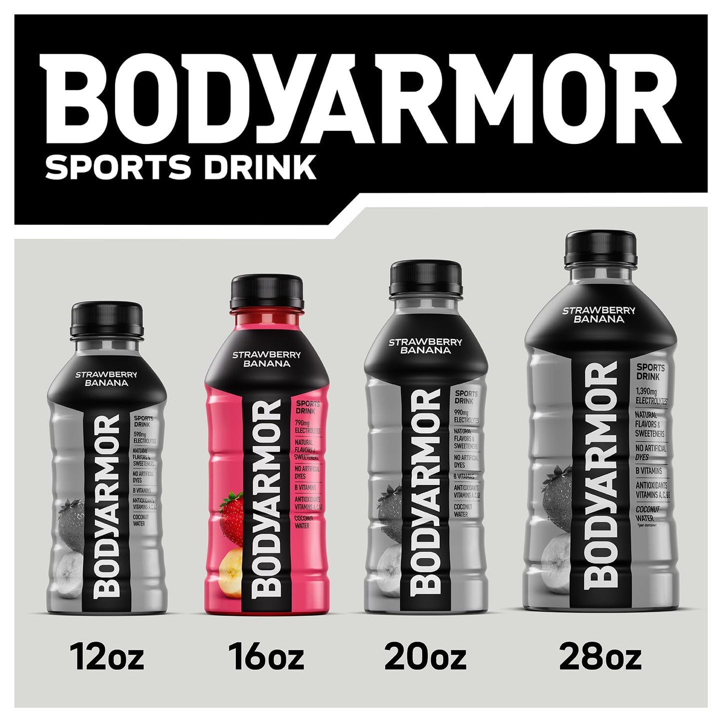 BODYARMOR Sports Drink Fruit Punch – Natural Hydration for Youth Soccer, Basketball, and Little League Practices