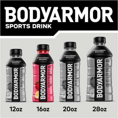 BODYARMOR Sports Drink Strawberry Banana – Focus-Supporting Hydration for Home Office and Commute