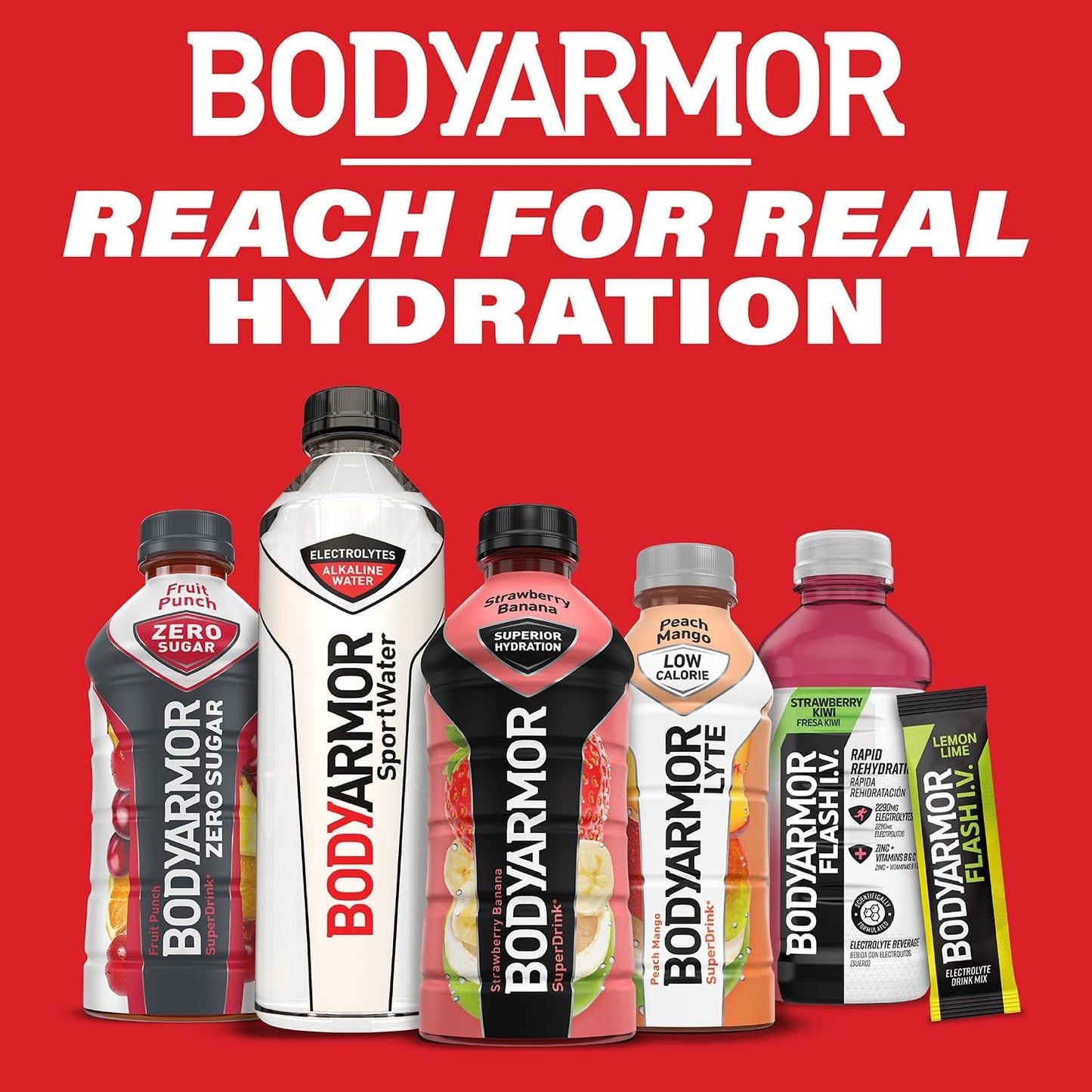 BODYARMOR SportWater Alkaline Water for Daily Wellness Routines, High pH 9+ Electrolyte Hydration, 1.5 Liter Pack of 12