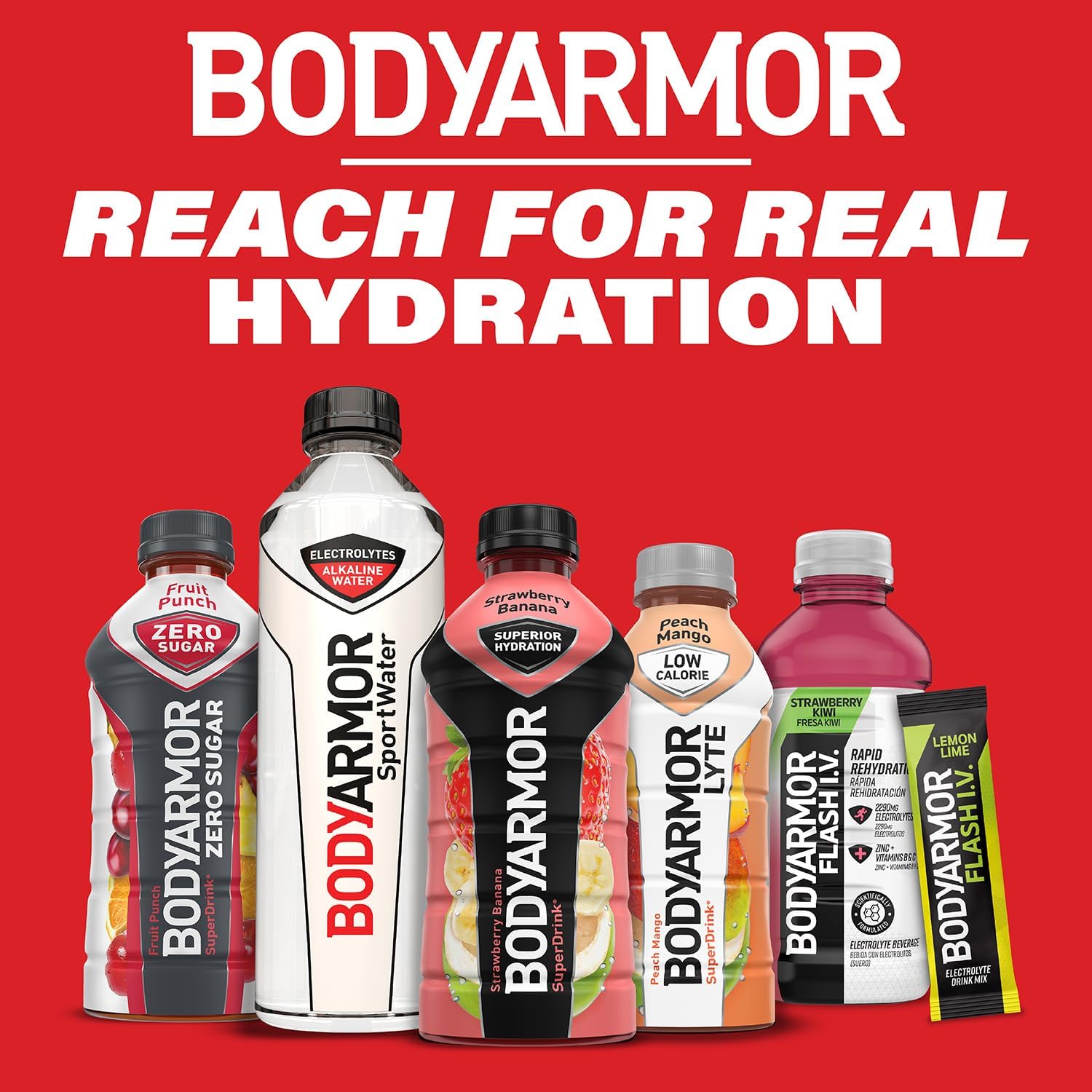 BODYARMOR SportWater Alkaline Water for Daily Wellness Routines, High pH 9+ Electrolyte Hydration, 1.5 Liter Pack of 12