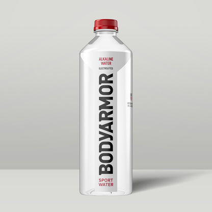 BODYARMOR SportWater Alkaline Water for Daily Wellness Routines, High pH 9+ Electrolyte Hydration, 1.5 Liter Pack of 12