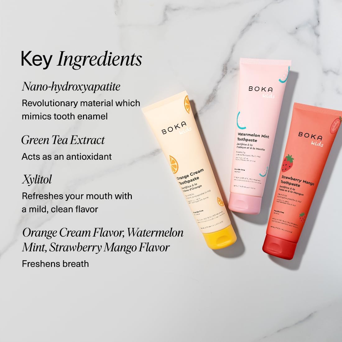 Boka Fluoride-Free Toothpaste – Worry-Free Kids' Oral Care, Clean-Label Safety Formula