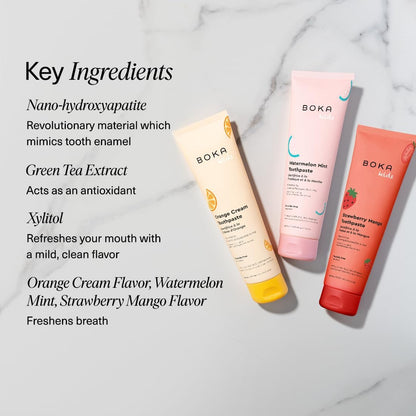 Boka Fluoride-Free Toothpaste – Worry-Free Kids' Oral Care, Clean-Label Safety Formula
