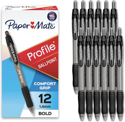 bold 1.4mm ballpoint tip for thick, readable lines