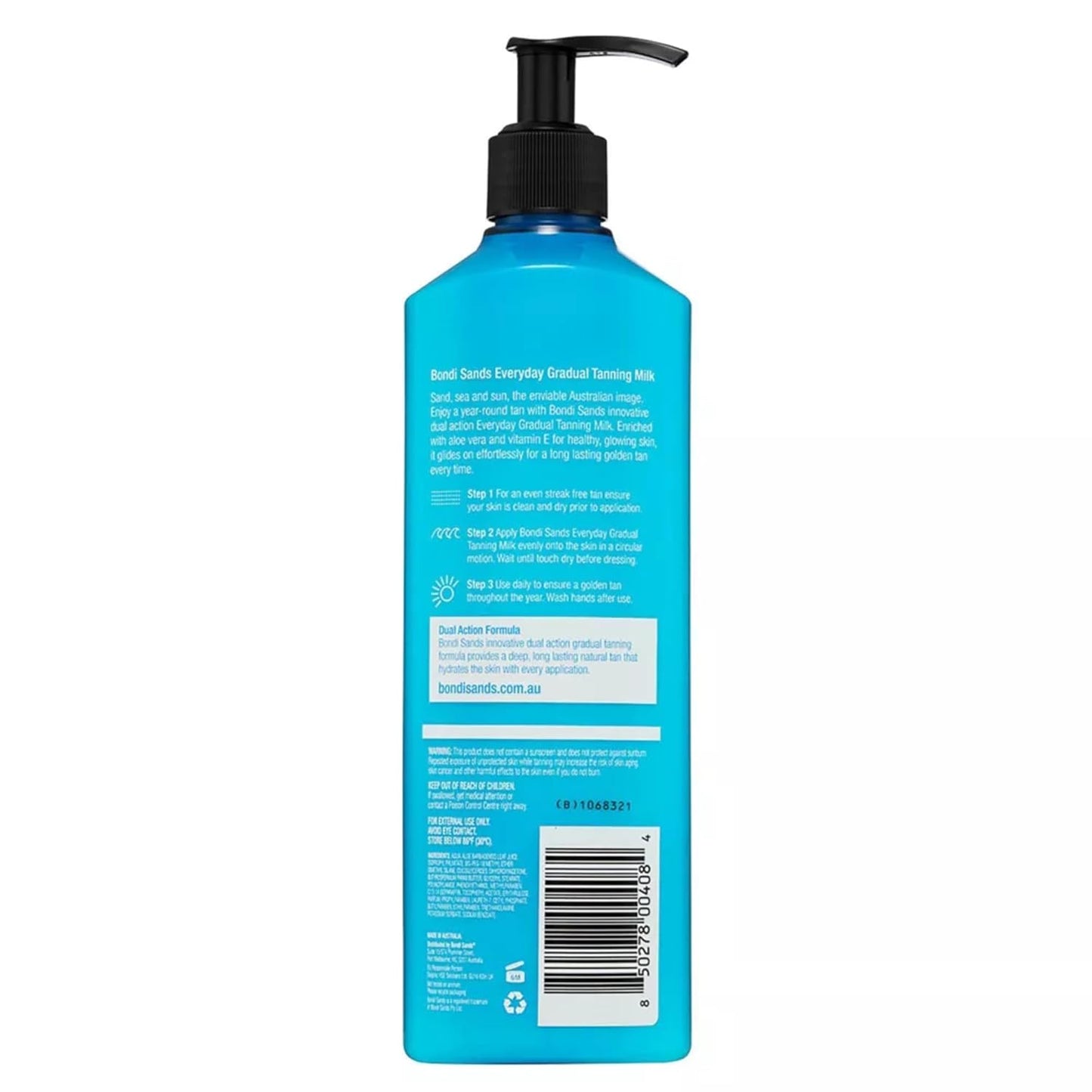 Bondi Sands Everyday Gradual Tanning Milk – Clean, Streak-Free Daily Glow for Cluttered-Free Vanities