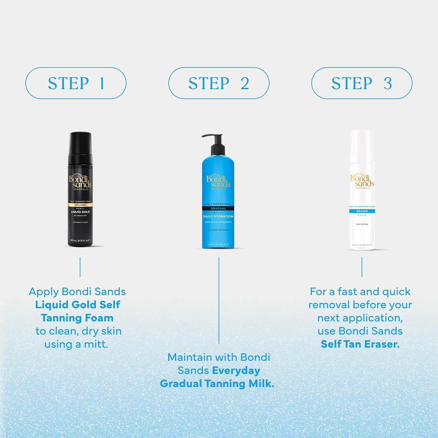 Bondi Sands Liquid Gold Self Tanning Foam | Nightly Glow Ritual with Argan Oil & Coconut Calm
