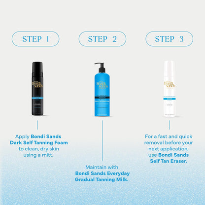 Bondi Sands Self Tanning Foam + Mitt | Hydrating Sunless Tan for Your Evening Skincare Ritual