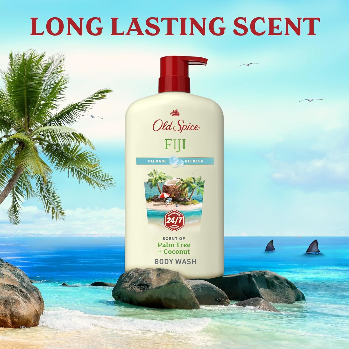 bottle form factor compatible with standard shower caddies and gym bags
