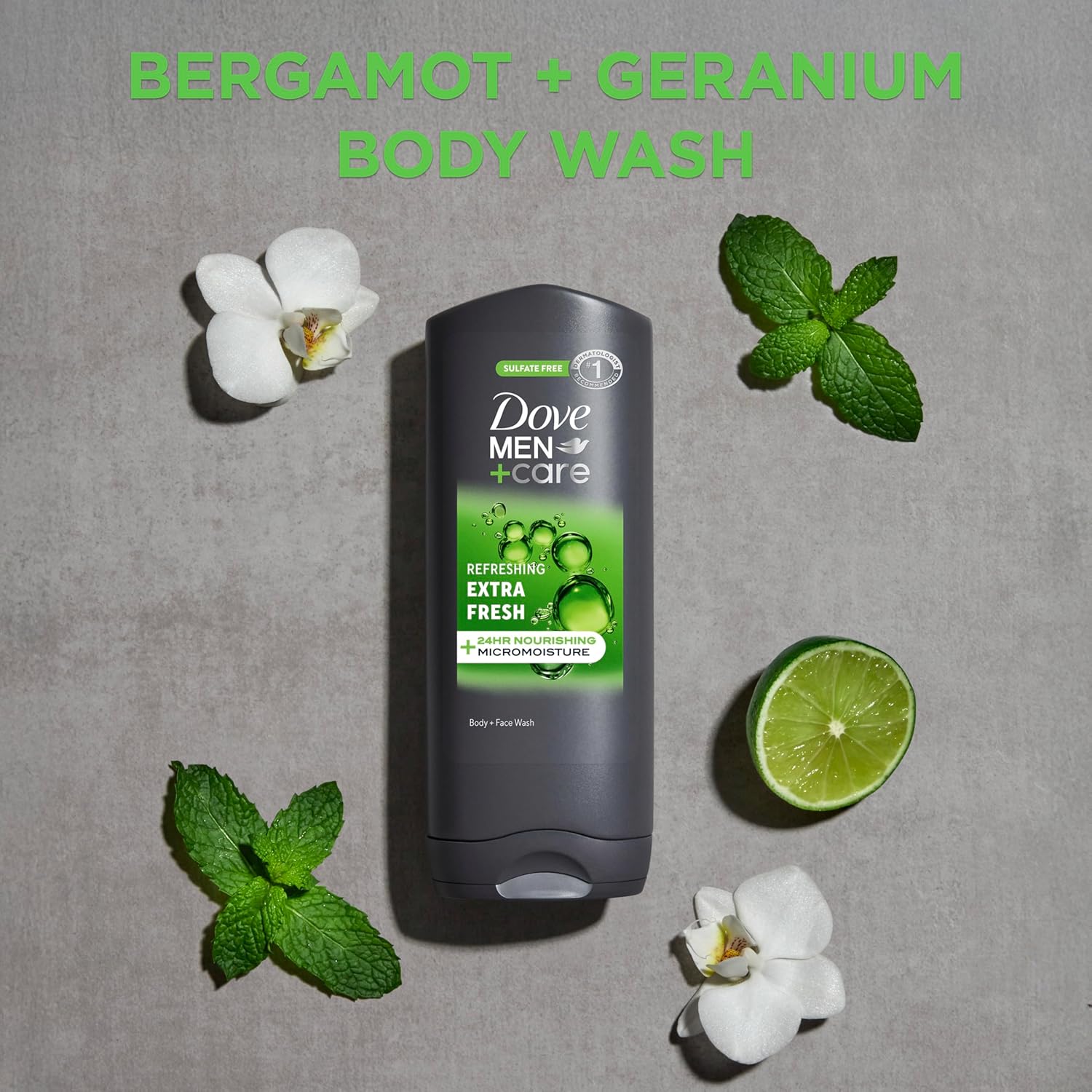 bottle made from 100% recycled plastic supporting brand's plastic-waste reduction initiative