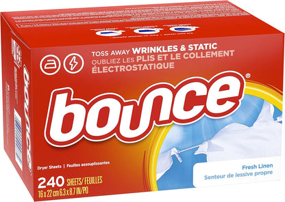 Bounce Fabric Softener Sheets – Anti-Wrinkle Dryer Sheets for Work Wardrobe and Home Office Laundry Routine