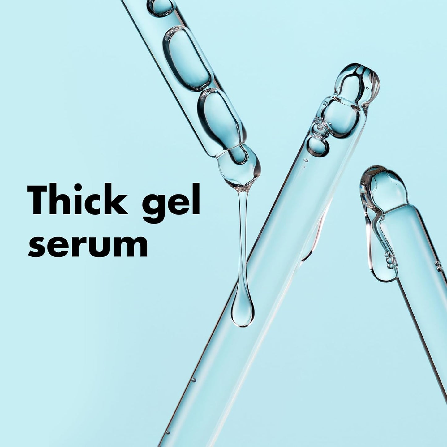 bouncy gel serum texture with drop applicator for precise dosing