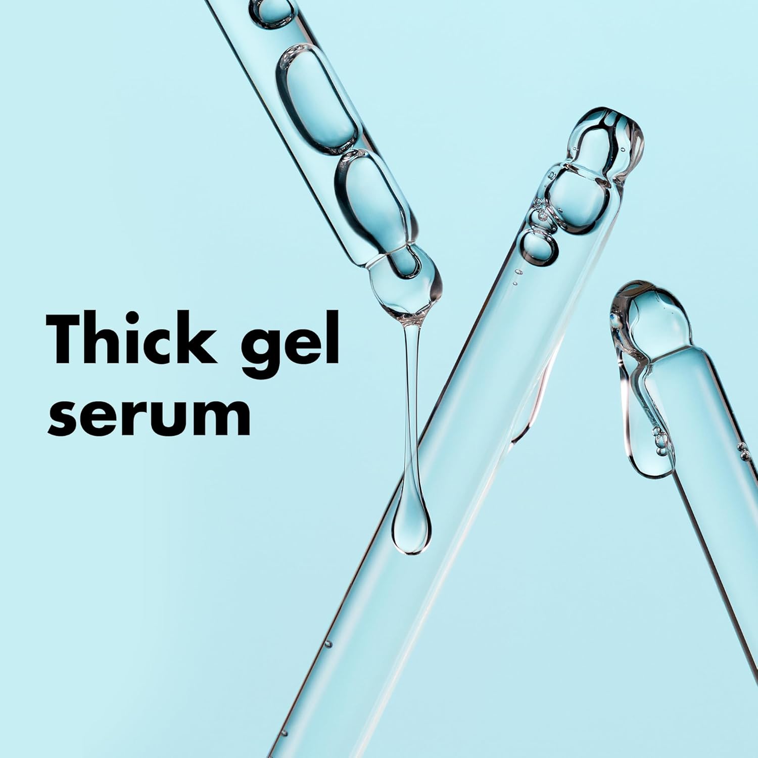 bouncy gel serum texture with drop applicator for precise dosing