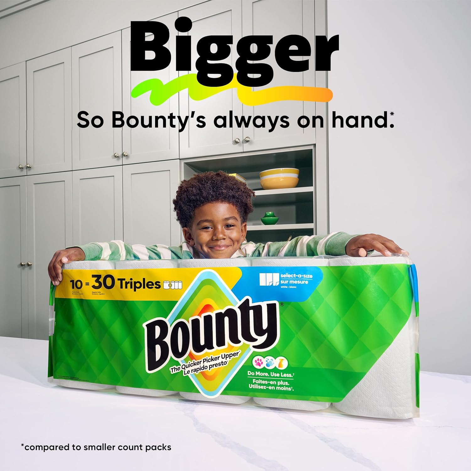 Bounty Full Sheet Paper Towels – Family Pack for Kids Mealtime Spills and Arts & Crafts Cleanup