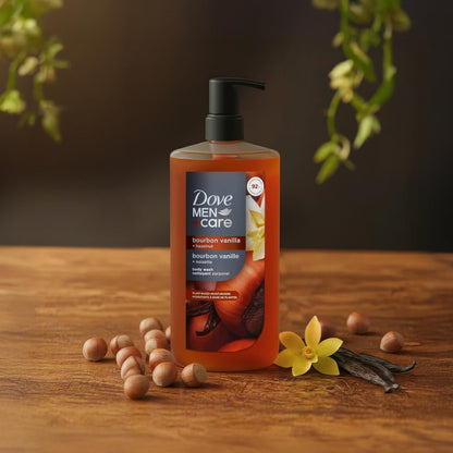 bourbon vanilla + hazelnut warm gourmand scent profile