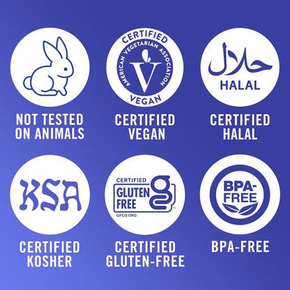 bpa-free packaging with no dyes, no colors, no sls/sulfates, and no parabens