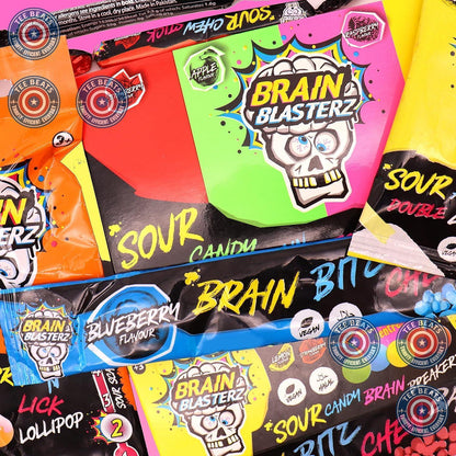 Brain Blasterz TREAT Sour Candy Variety Pack – Mindful Snacking Vegan & Halal Candy for Clean Eating